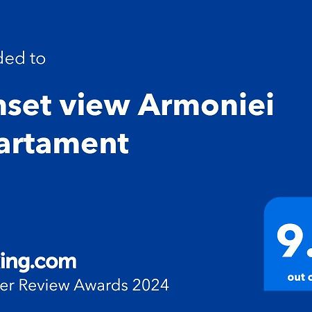 Sunset View Armoniei Apartament ทิมิชัวรา ภายนอก รูปภาพ